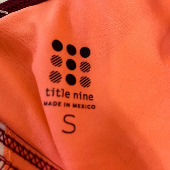 NEW Title Nine Womens Tankini Swim Top Multicolor Print Racer Back Size S - Picture 10 of 13